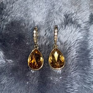 Givenchy's drop earrings flaunt glistening crystals. Rose gold. App drop: 1-1/4”